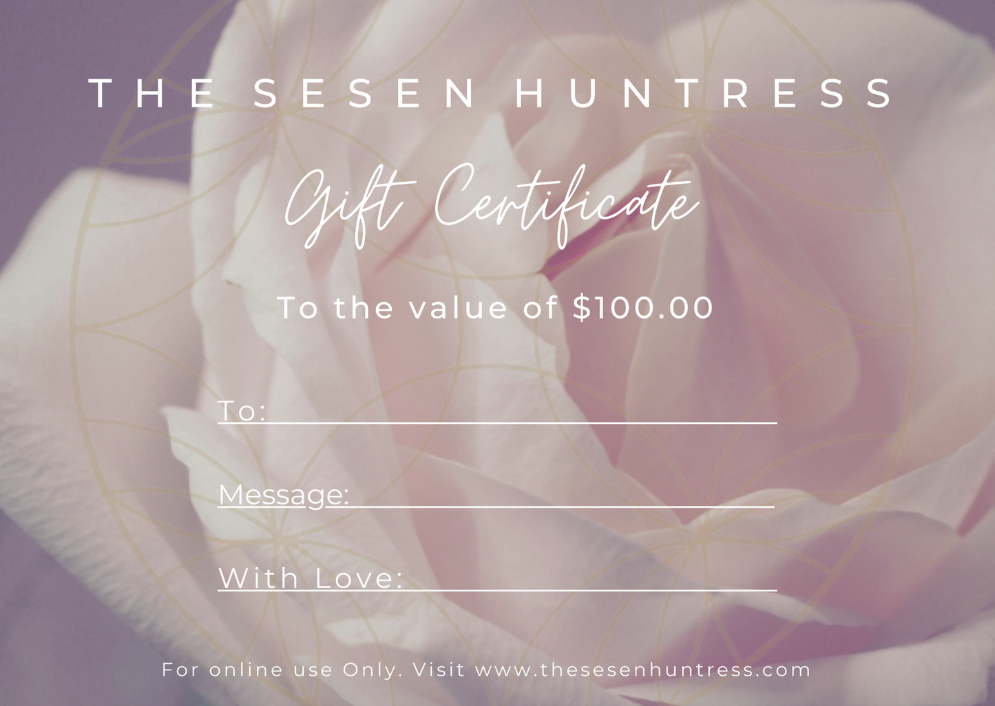 THE SESEN HUNTRESS Gift card