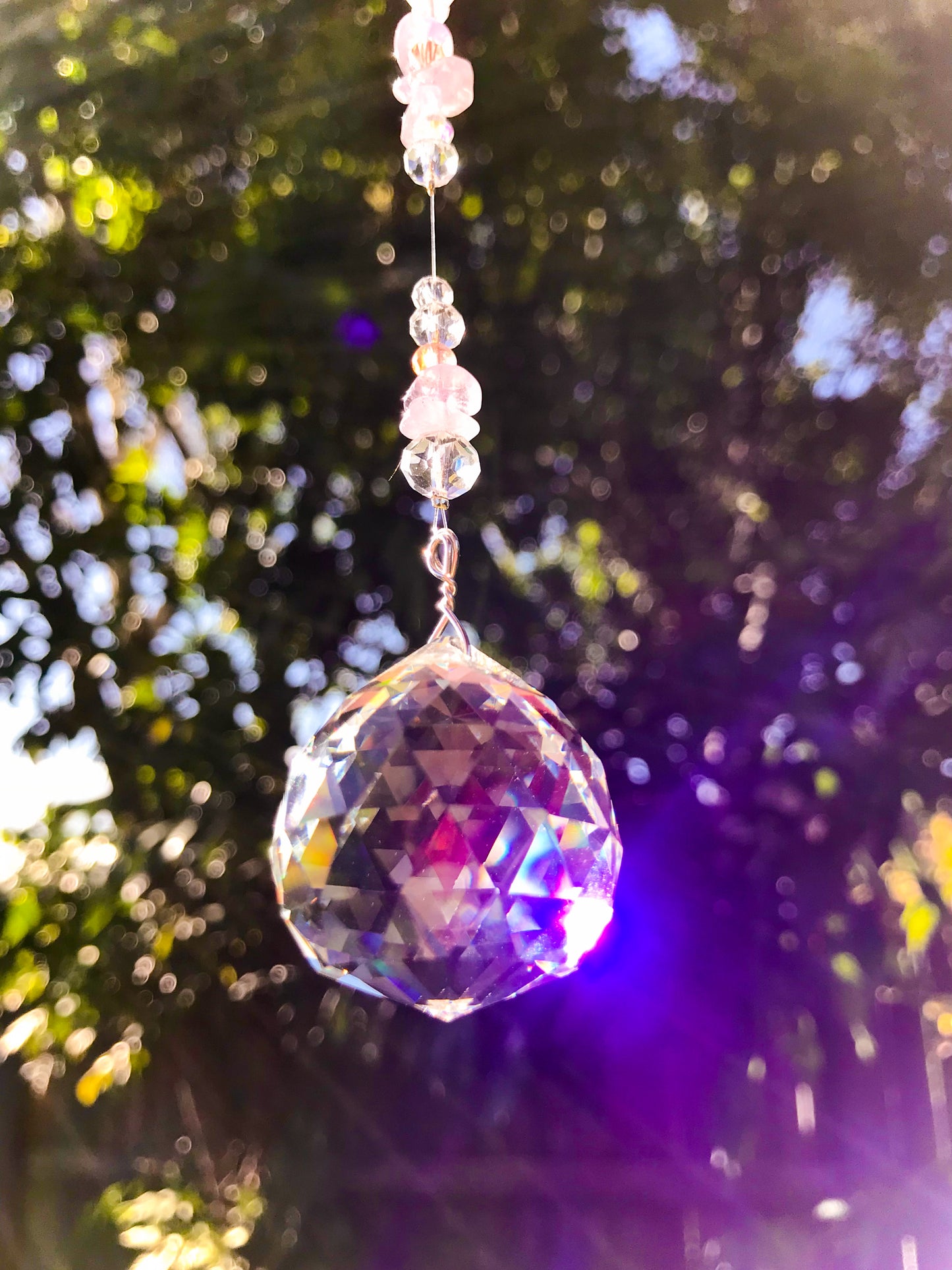 Pink Sphere Suncatcher
