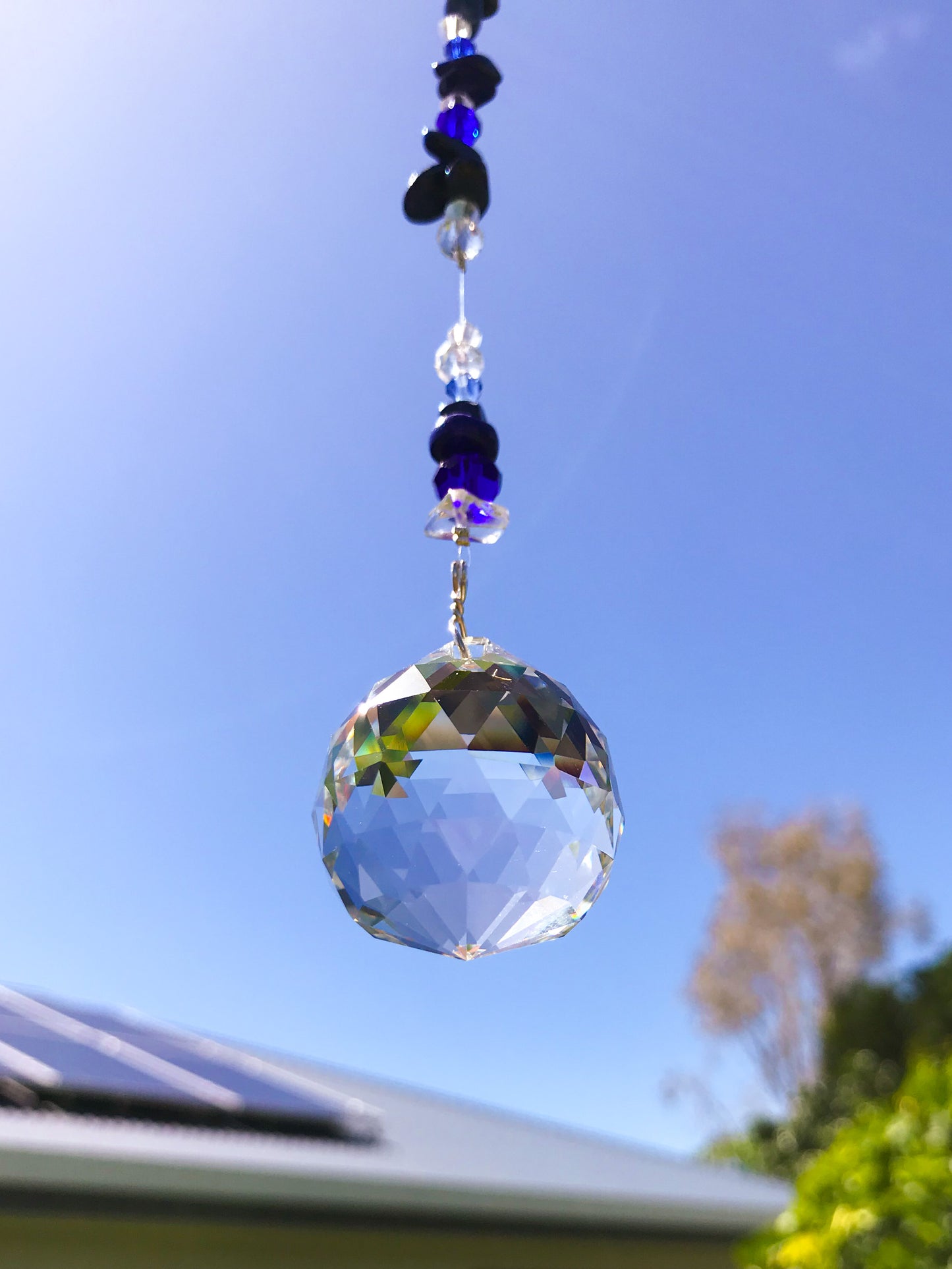 Lapis Lazuli Sphere Suncatcher