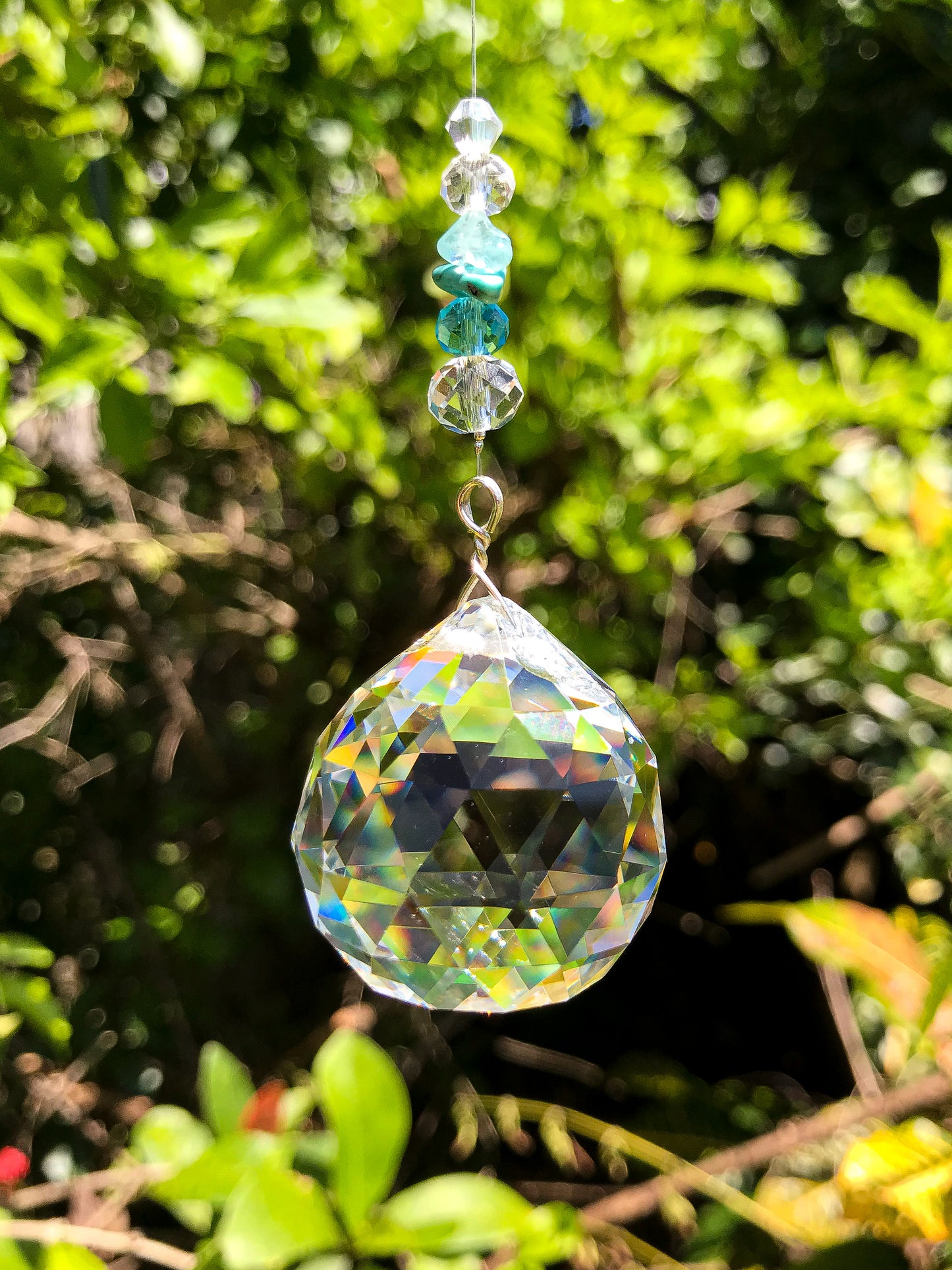 Turquoise Sphere Suncatcher