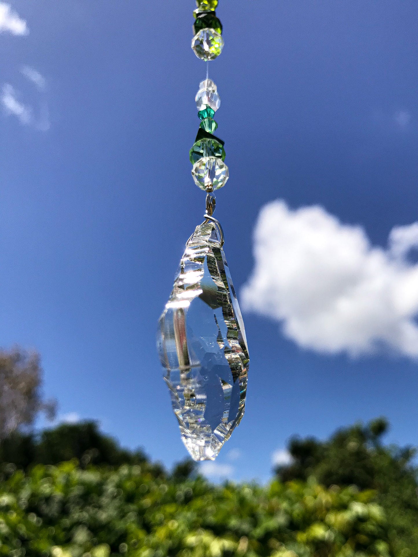 Forest Green Flake Suncatcher
