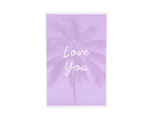 Love You blank greeting card