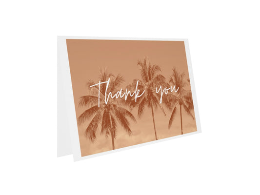 Thank You blank greeting card