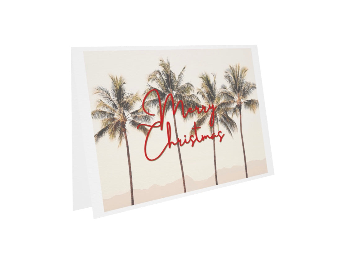 Merry Christmas blank greeting card