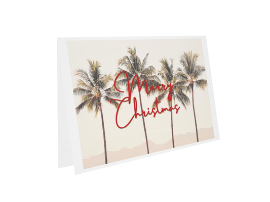 Merry Christmas blank greeting card
