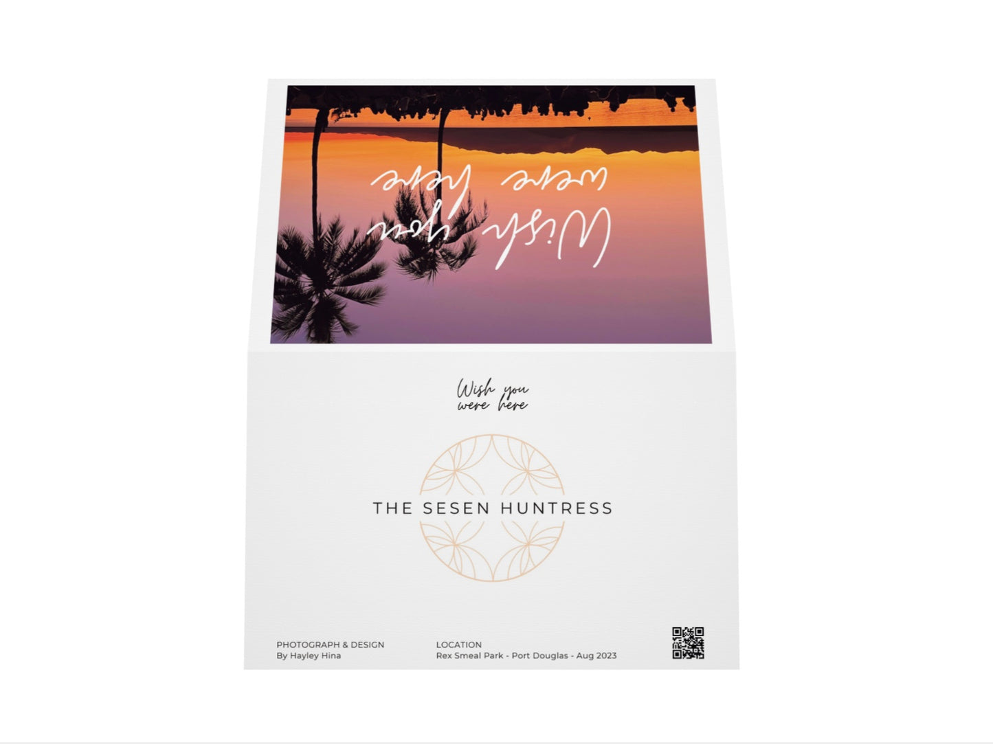 Wish You Were Here blank greeting card
