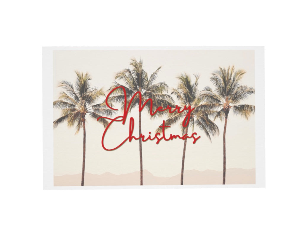 Merry Christmas blank greeting card
