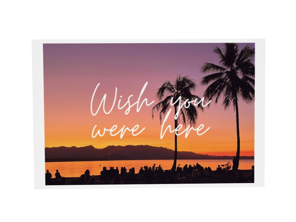 Wish You Were Here blank greeting card