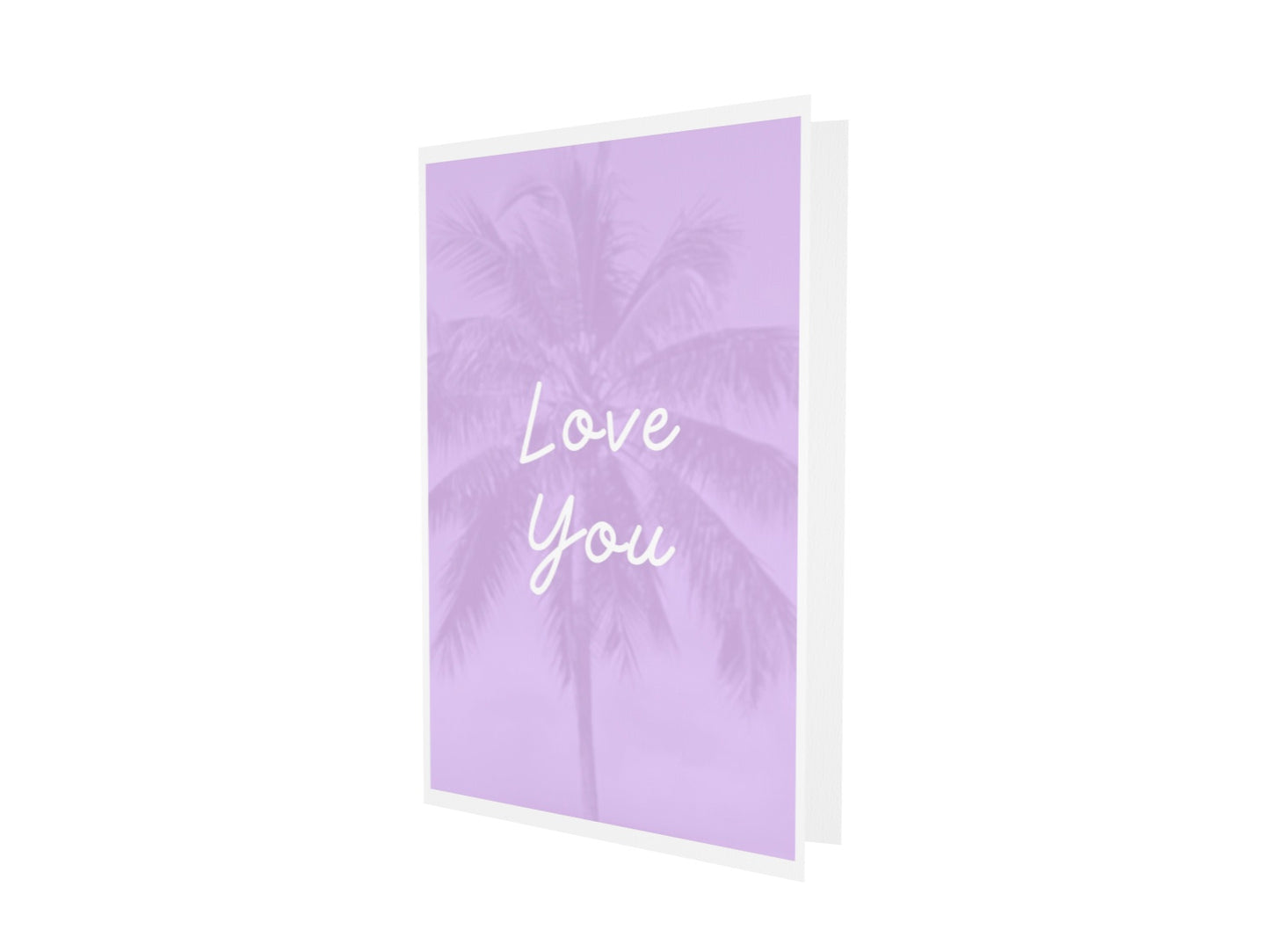Love You blank greeting card