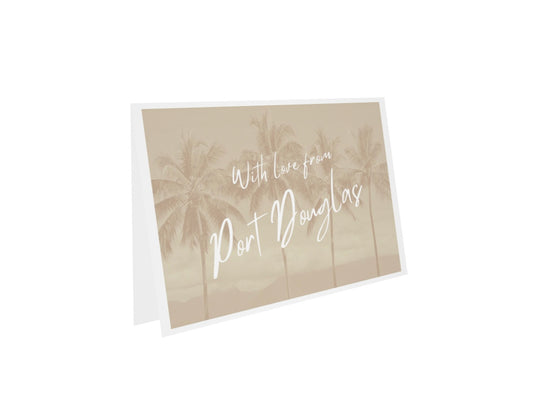 With Love from Port Douglas blank greeting card