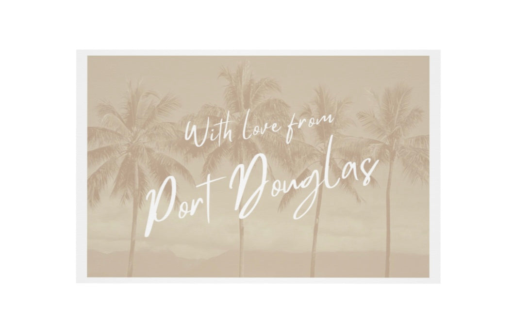 With Love from Port Douglas blank greeting card