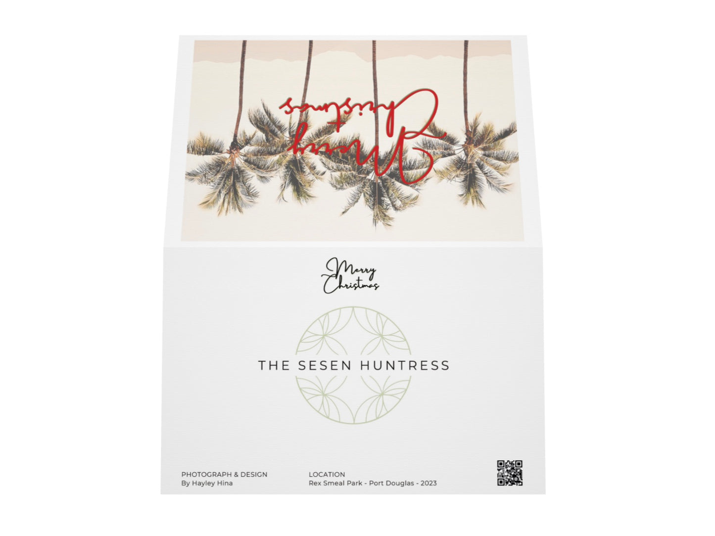 Merry Christmas blank greeting card