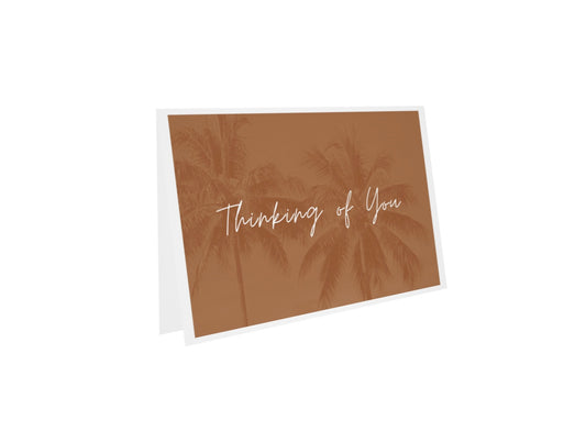 Thinking of You blank greeting card