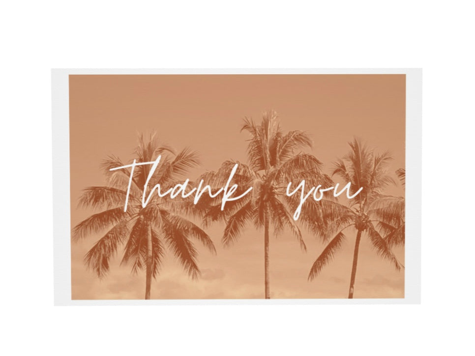 Thank You blank greeting card