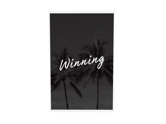 Winning blank greeting card