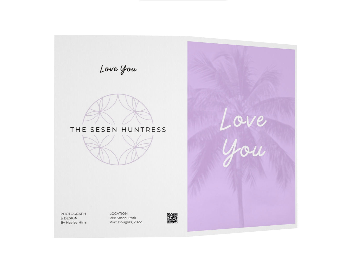 Love You blank greeting card