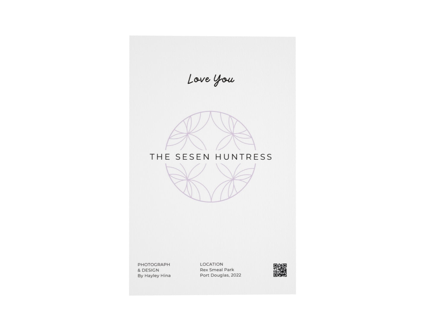 Love You blank greeting card