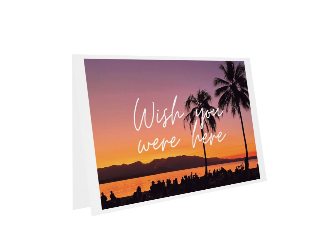 Wish You Were Here blank greeting card