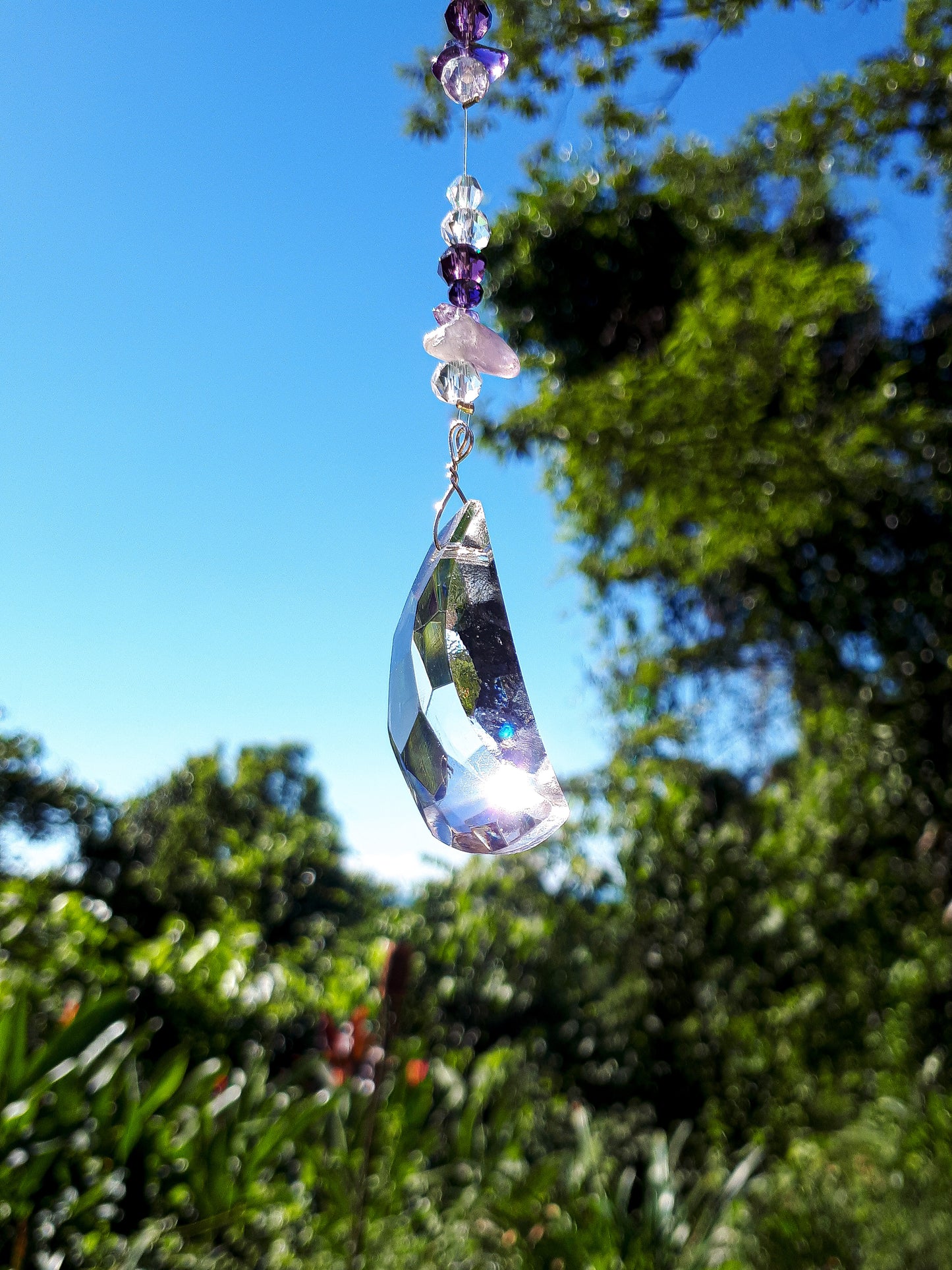 Purple Moon Suncatcher