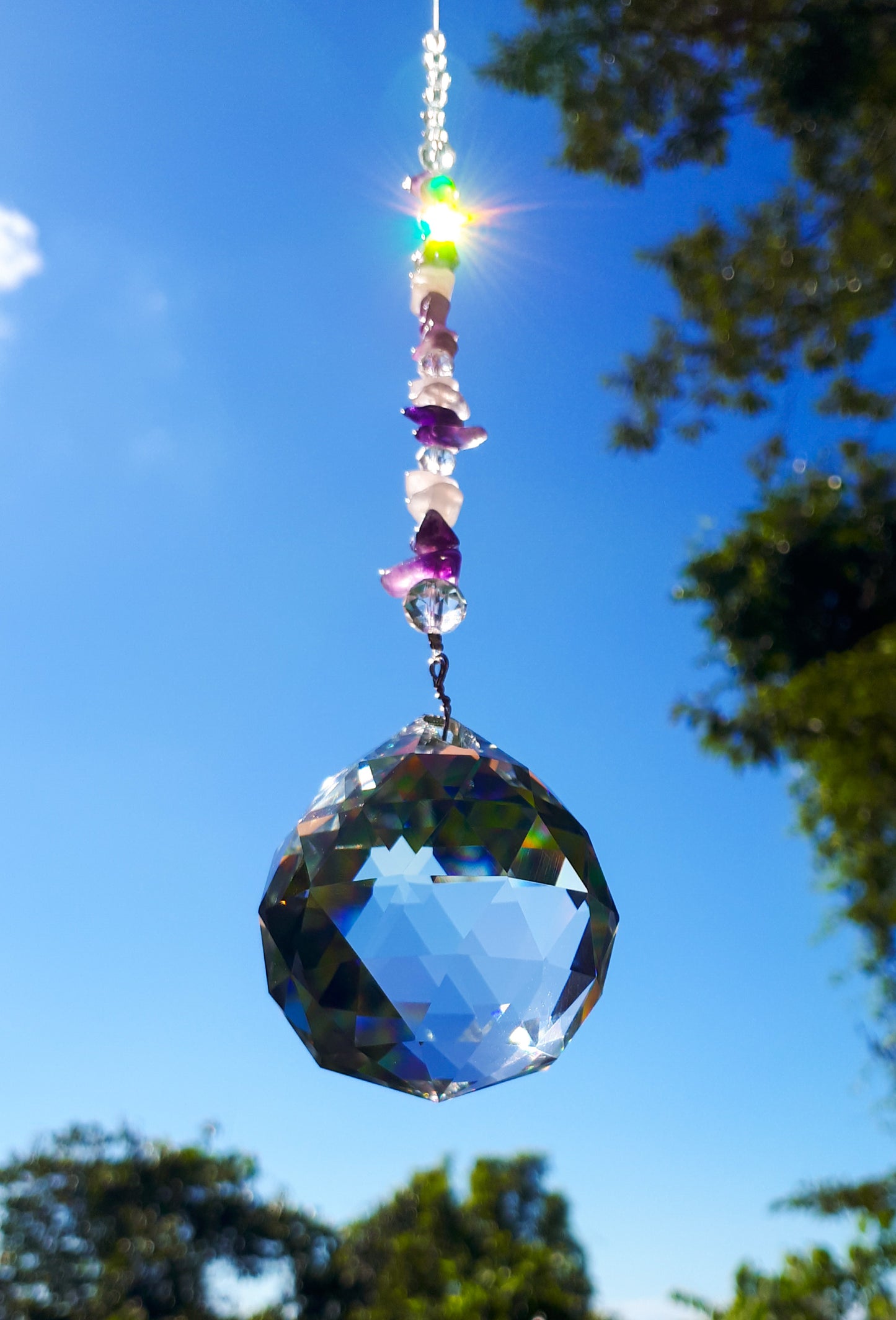 Amethyst Sphere Suncatcher