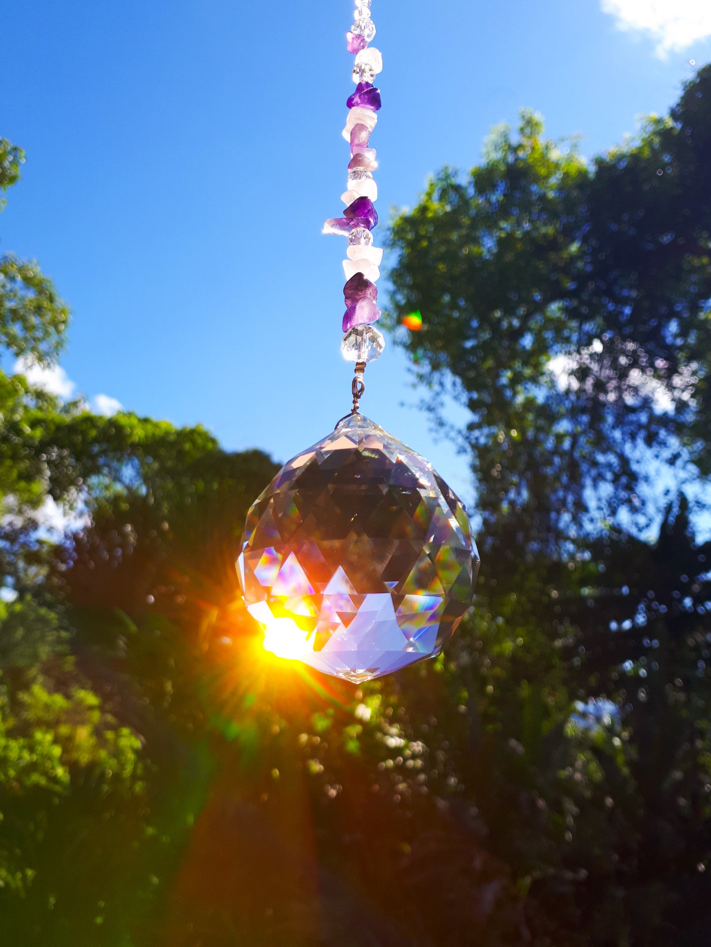 Amethyst Sphere Suncatcher