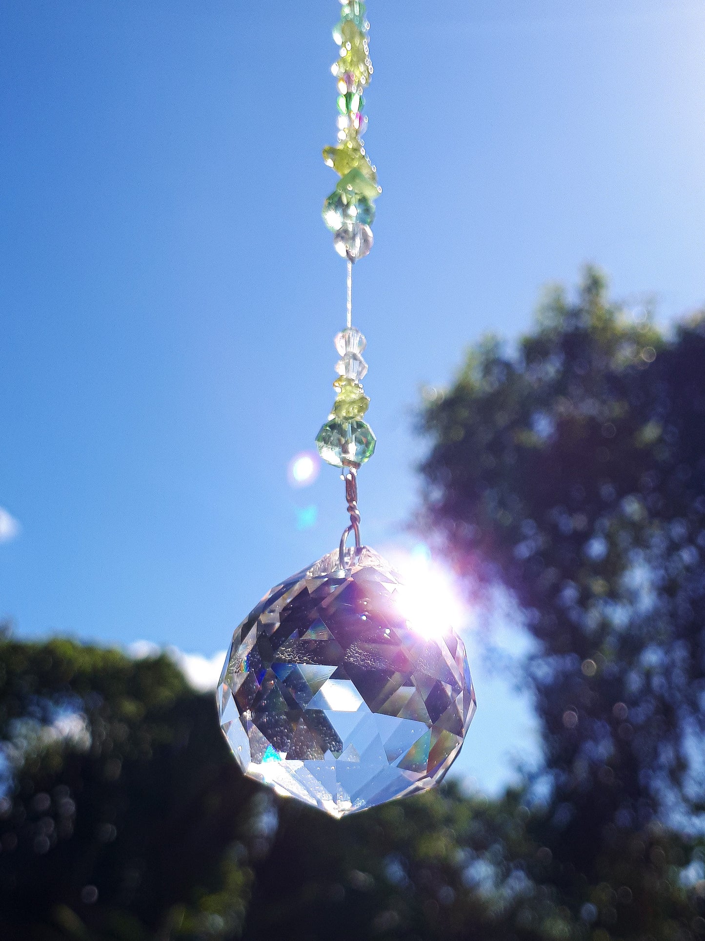 Peridot Sphere Suncatcher