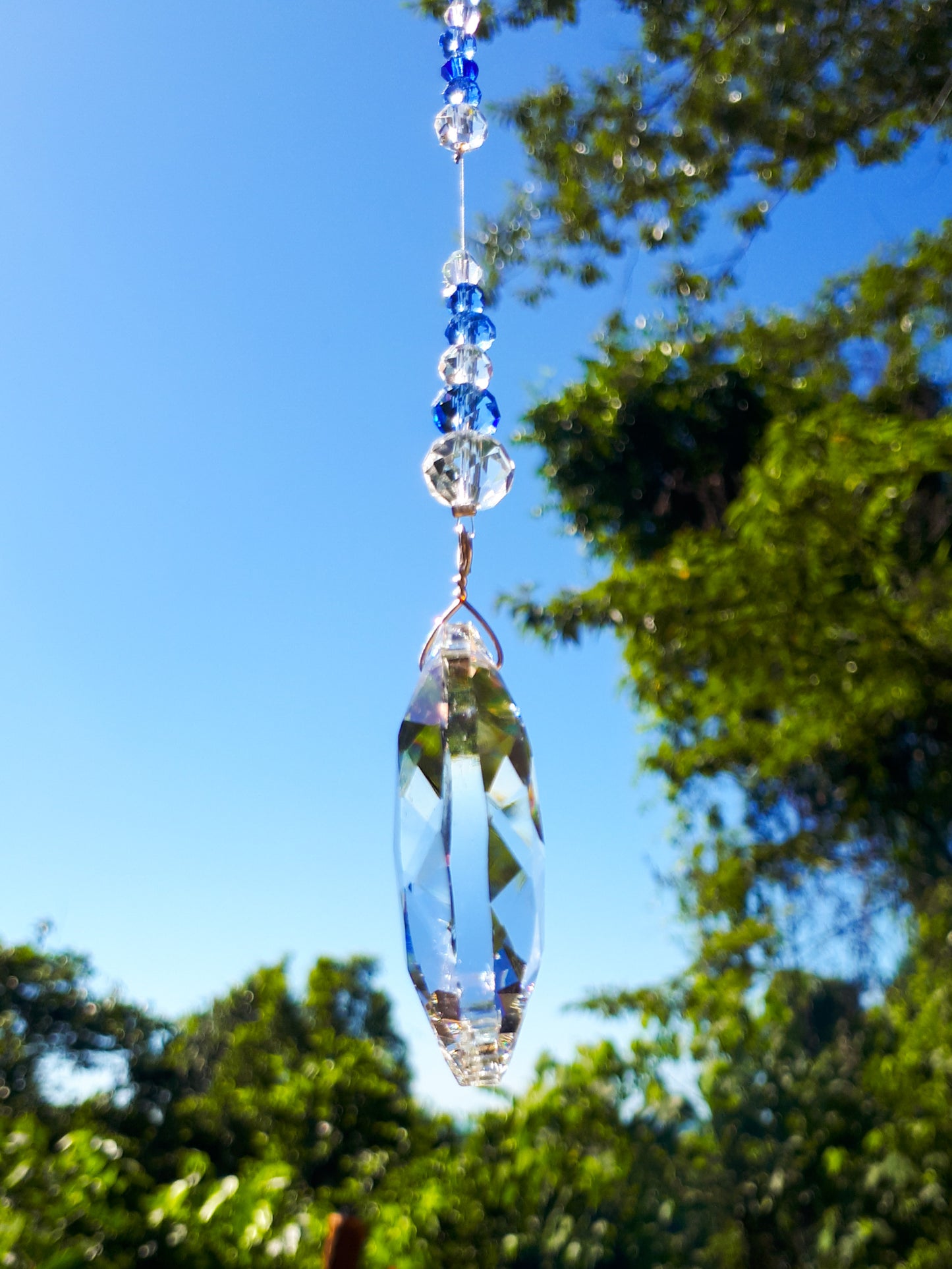 Blue Swarovski crystal Suncatcher