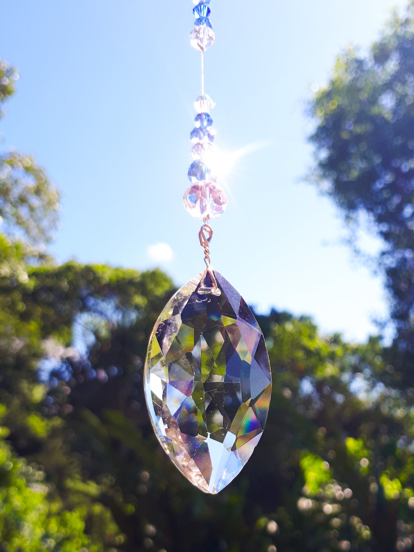 Blue Swarovski crystal Suncatcher