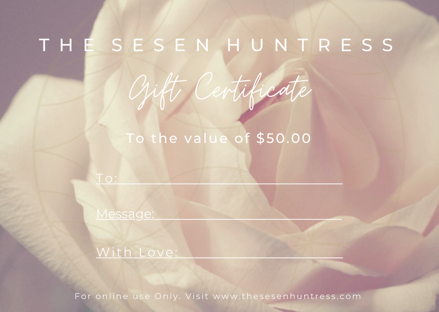 THE SESEN HUNTRESS Gift card