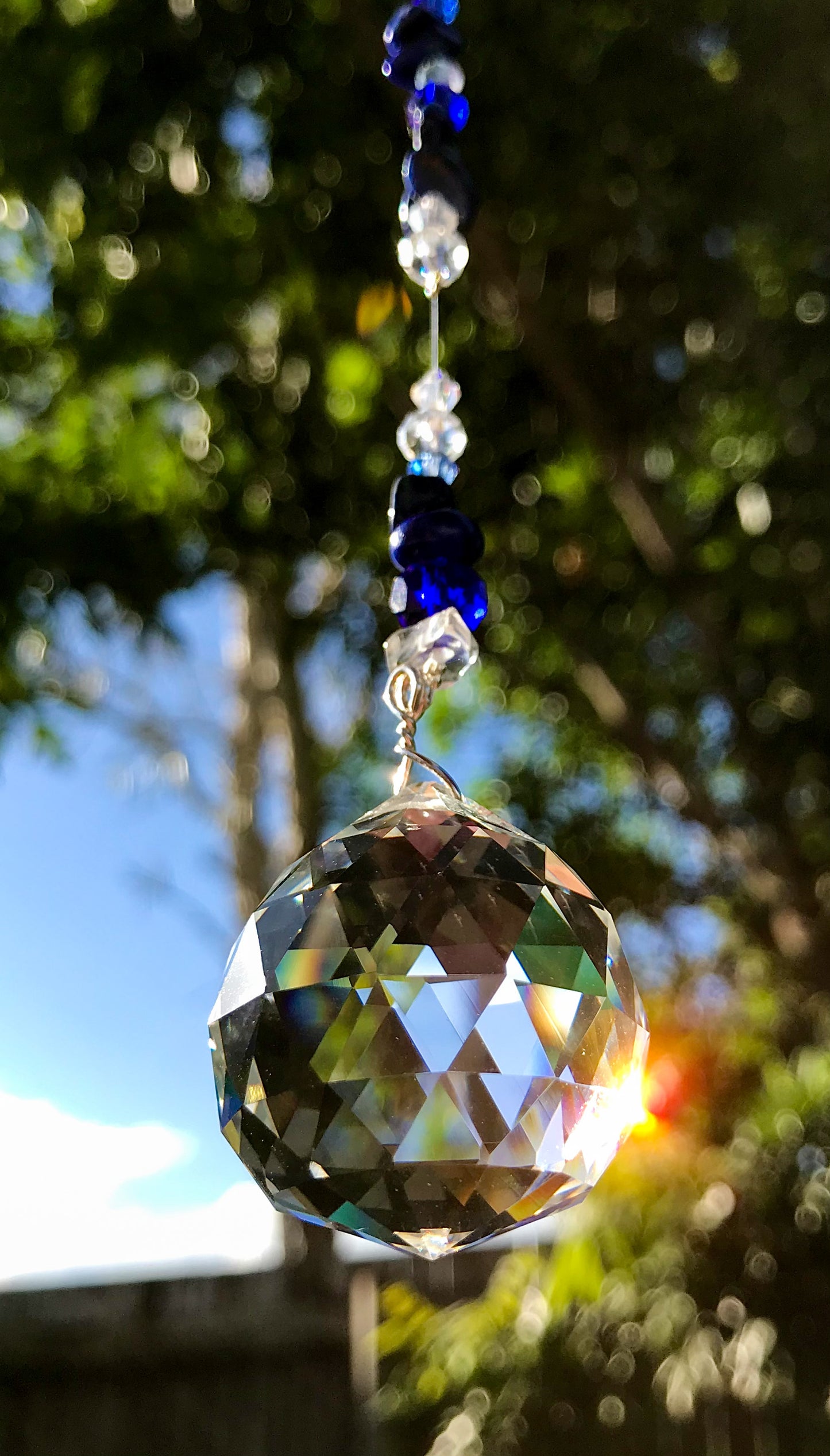Lapis Lazuli Sphere Suncatcher
