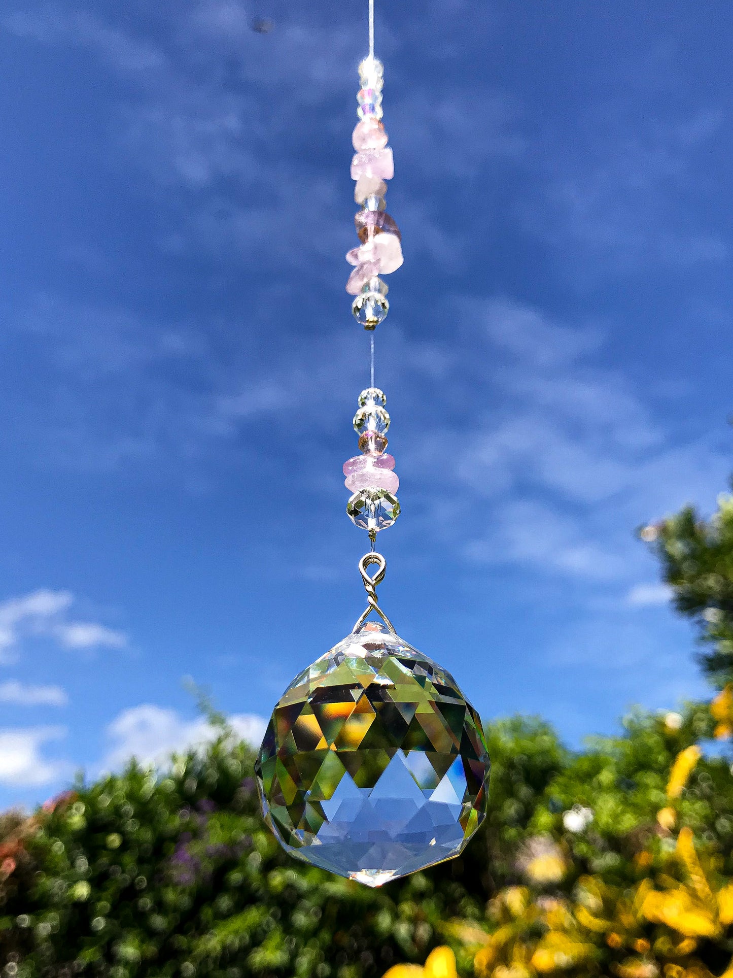 Pink Sphere Suncatcher