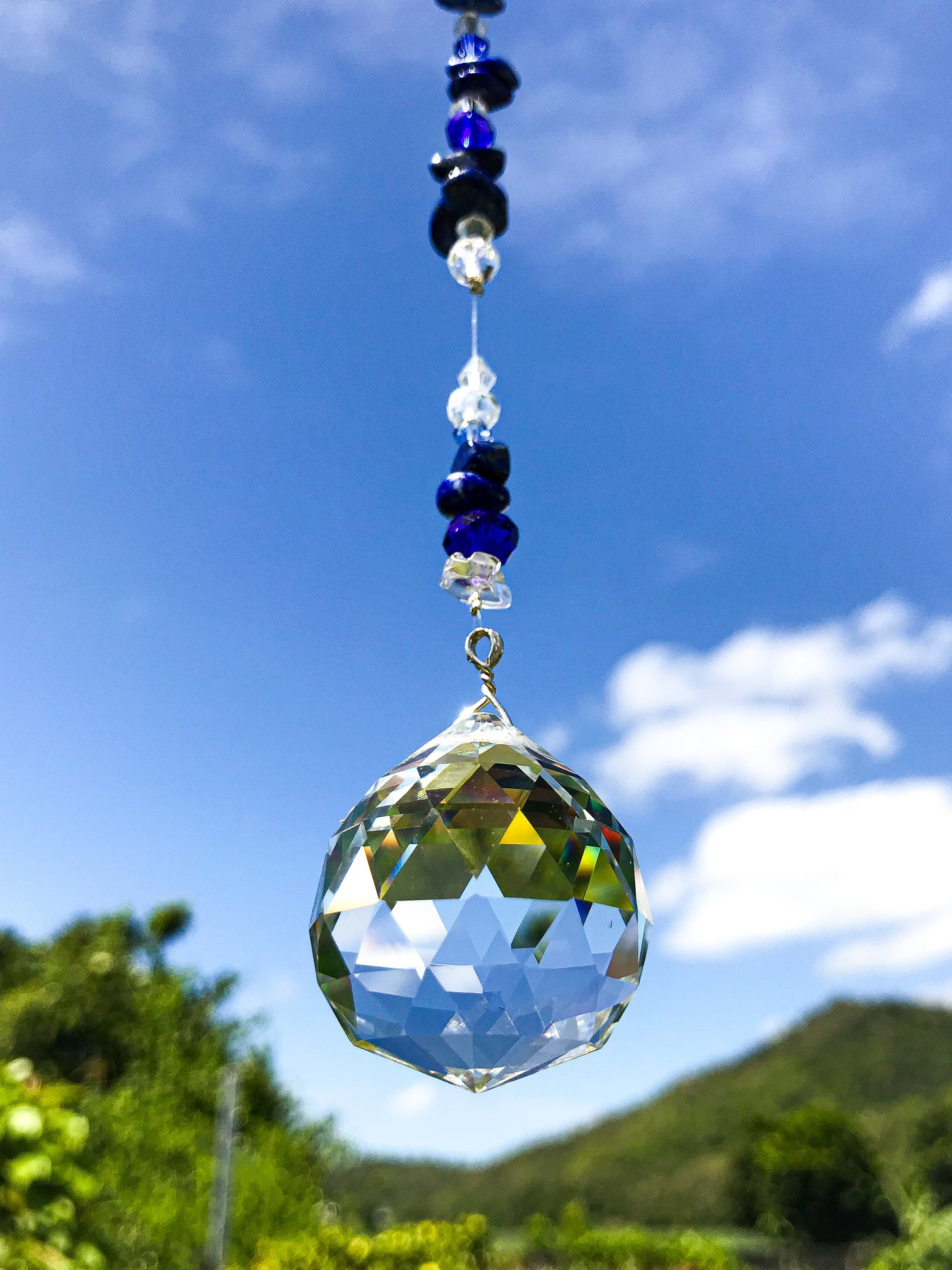 Lapis Lazuli Sphere Suncatcher