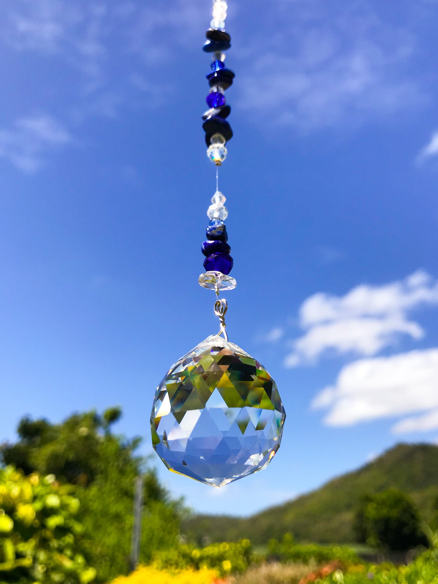 Lapis Lazuli Sphere Suncatcher
