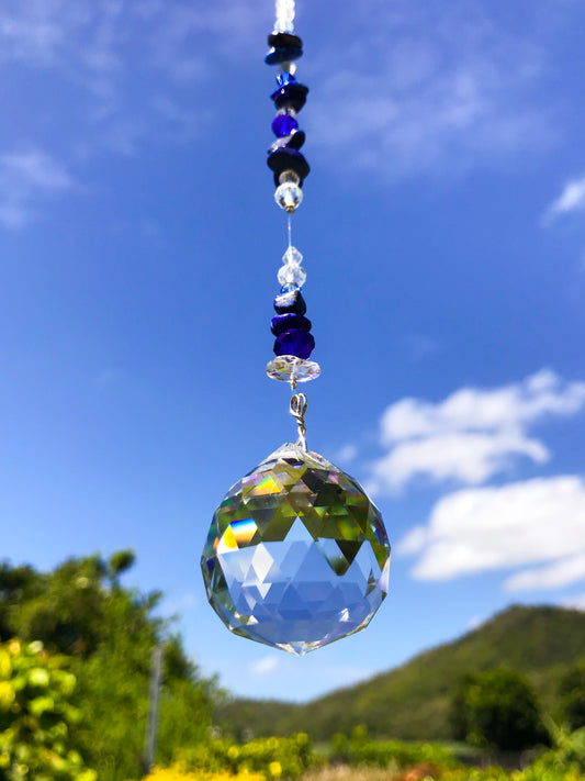 Lapis Lazuli Sphere Suncatcher