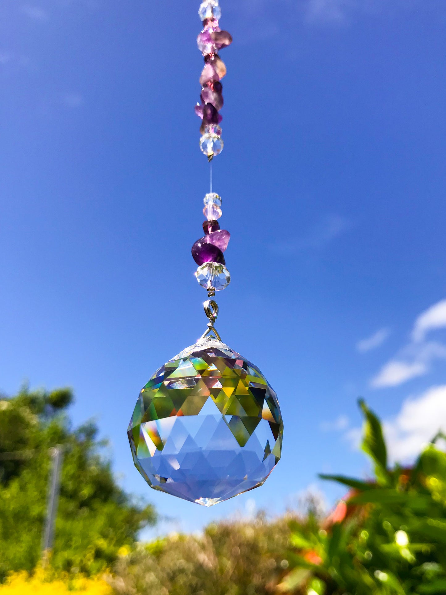 Amethyst Sphere Suncatcher