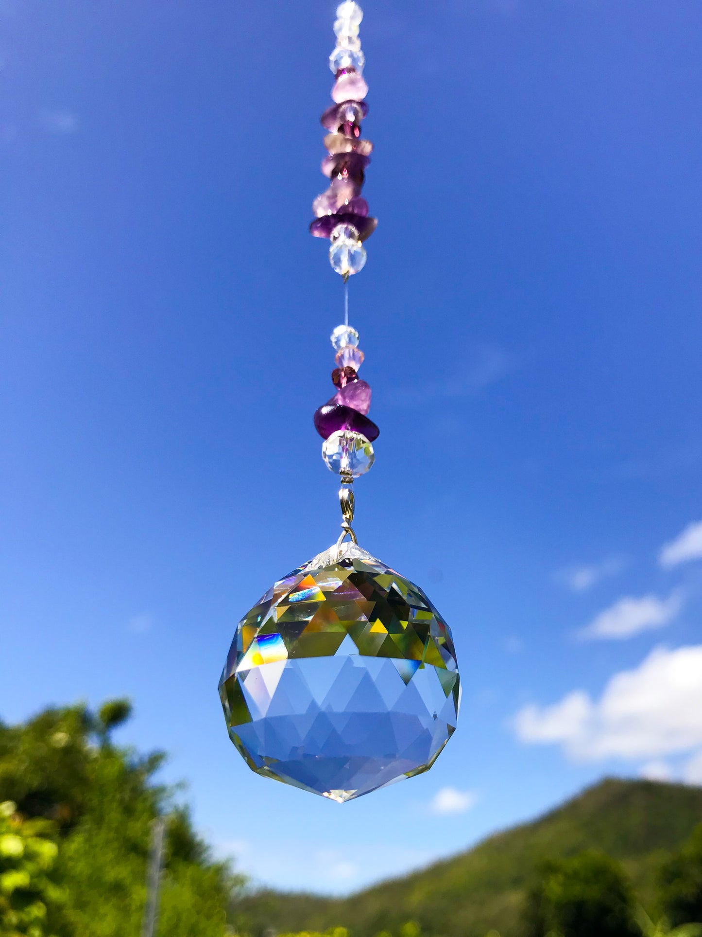 Amethyst Sphere Suncatcher