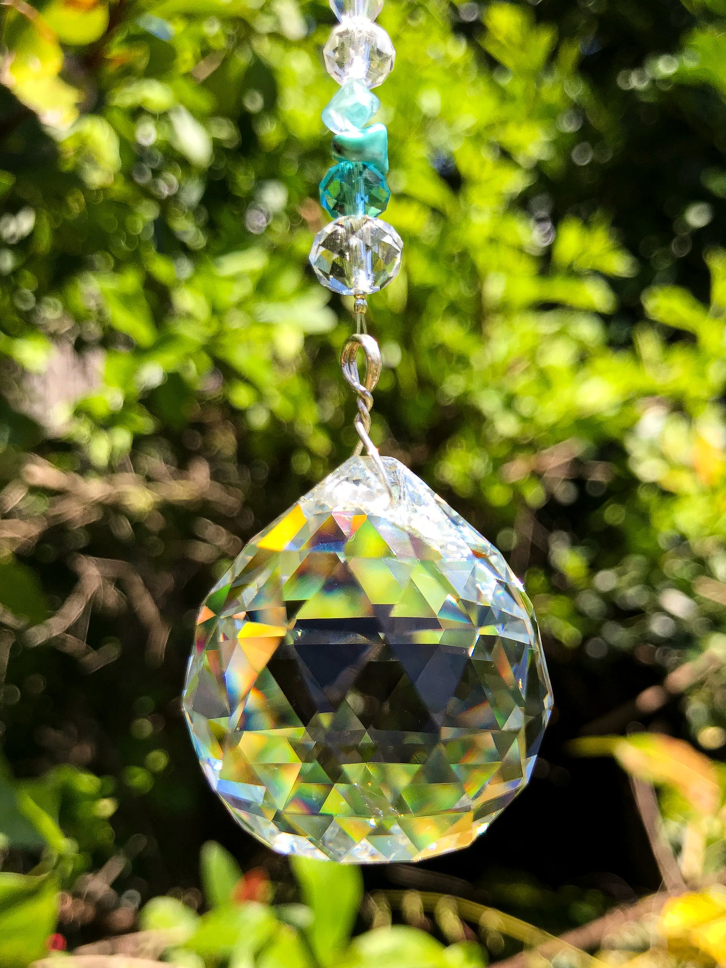 Turquoise Sphere Suncatcher