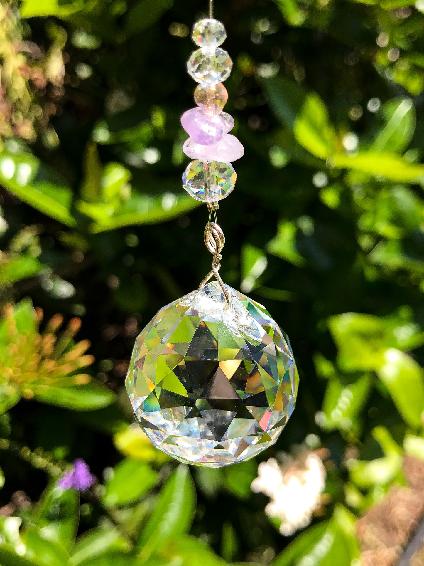 Light Purple Sphere Suncatcher