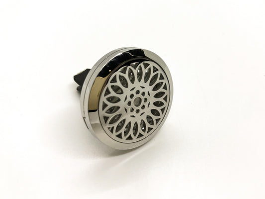 Silver Sunflower Car Diffuser